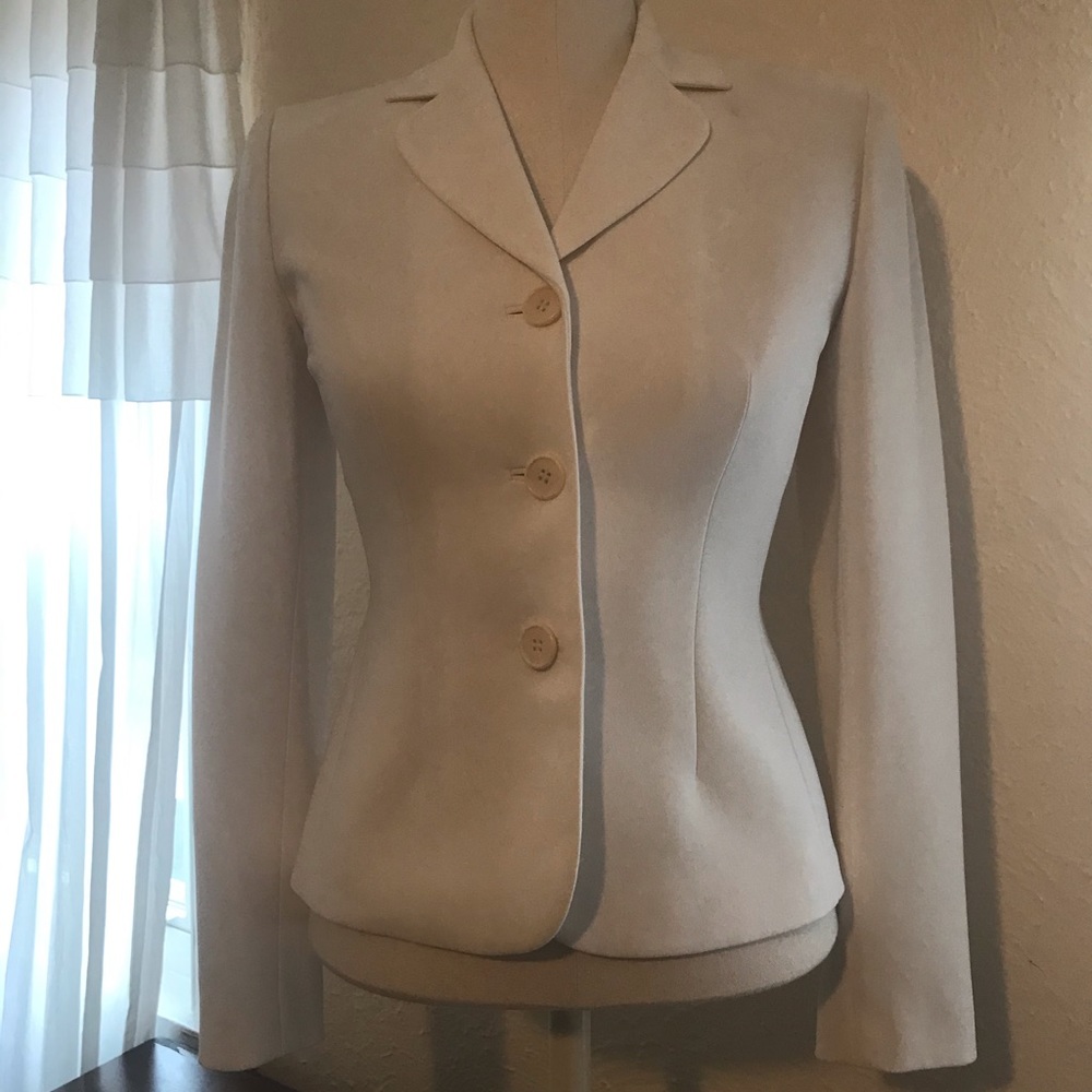 Anne Taylor Winter White Blazer